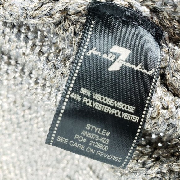 7 Seven For All Mankind Bronze Cardigan Women's‎ Size XS Open Front - Picture 4 of 6